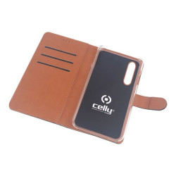 Celly Wally WALLY841 - Flip cover per cellulare - similpelle - nero - per Xiaomi MI 9