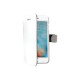 Celly WALLY800WH - Flip cover per cellulare - plastica, similpelle - bianco - per Apple iPhone 7