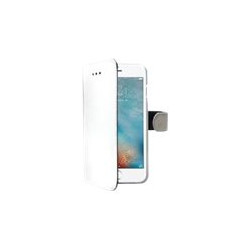 Celly WALLY800WH - Flip cover per cellulare - plastica, similpelle - bianco - per Apple iPhone 7