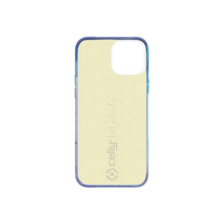 Celly Watercol - Cover per cellulare - TPU (poliuretano termoplastico), rivestimento in silicone - blu - per Apple iPhone 13