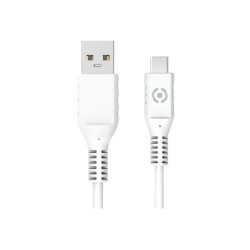 Celly [READY TO GO] - Cavo USB - USB (M) a USB-C (M) - 3 A - 1 m - bianco