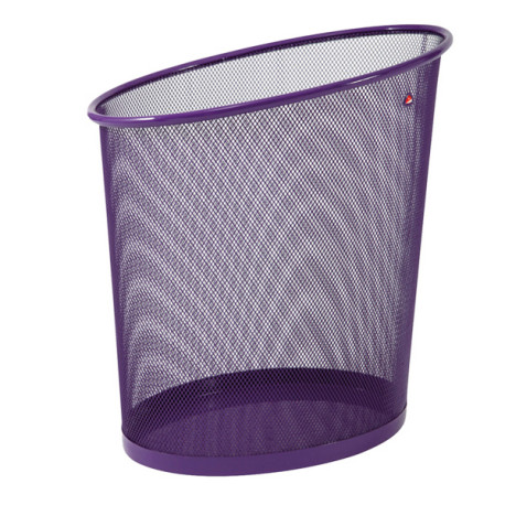 Cestino gettacarte Mesh - 18 L - rete metallica - viola - Alba