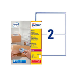 Avery - Bianco - 199.6 x 143.5 mm 200 etichette (100 foglio(i) x 2) Etichette per indirizzi
