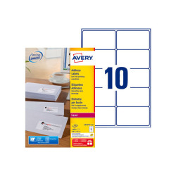 Avery - Bianco - 99.1 x 57 mm 1000 etichette (100 foglio(i) x 10) Etichette per indirizzi