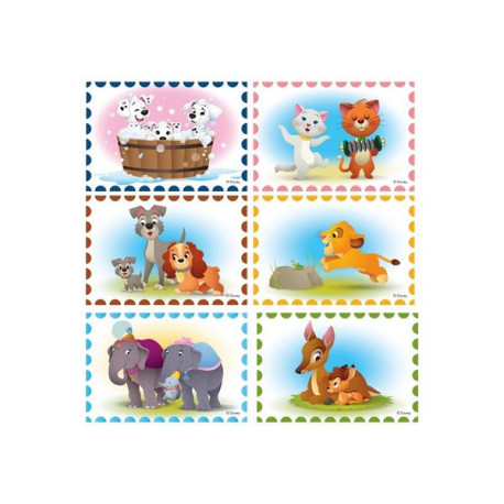 Clementoni Disney Animals - Friends - Cubes - puzzle - 6 pezzi