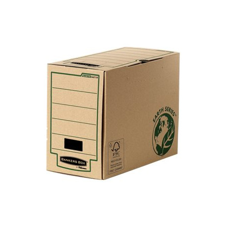 Bankers Box EArth - Cartella a scatola - larghezza dorsale 153 mm - marrone