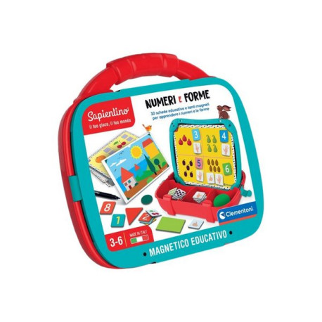 Clementoni Sapientino - Magnetic suitcase numbers and shapes - gioco educativo