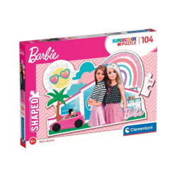 Clementoni SuperColor - Barbie Shaped - puzzle - 104 pezzi