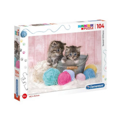 Clementoni SuperColor - Dolci gattini - puzzle - 104 pezzi