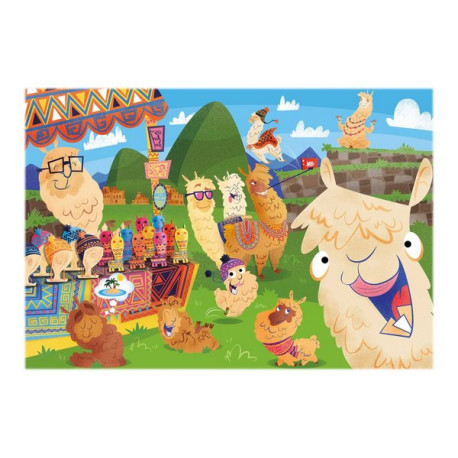 Clementoni SuperColor - No ProbLLAMA - puzzle - 104 pezzi