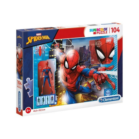 Clementoni SuperColor - Spider Man - Marvel - puzzle - 104 pezzi