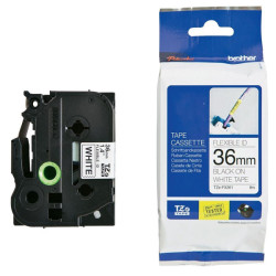 Brother - Nastro laminato flessibile - Nero/Bianco - TZEFX261 - 36mm x 8mt