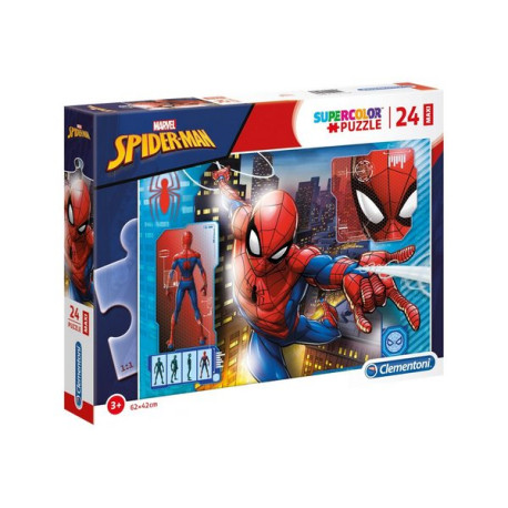 Clementoni SuperColor Maxi - Spider Man - Marvel - puzzle - 24 pezzi