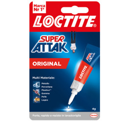 Colla Super Attak Original - 4 gr - trasparente - Loctite