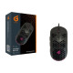 Conceptronic DJEBBEL04B 6D - Mouse - honeycomb shell - per destrorsi - ottica - 6 pulsanti - cablato - USB 2.0 - nero