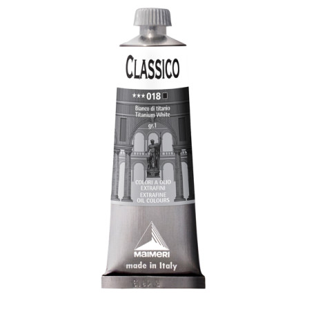 Colore a olio - extrafine - 60 ml - bianco di titanio - Maimeri