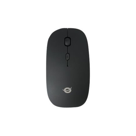 Conceptronic LORCAN - Mouse - ergonomico - per destrorsi e per sinistrorsi - 4 pulsanti - senza fili - Bluetooth 3.0 - nero