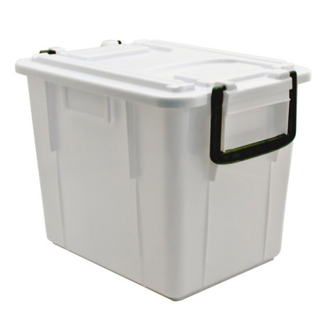 Contenitore Foodbox con coperchio - 38x28x30 cm - 20 L - PPL riciclabile - bianco - Mobil Plastic