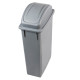 Contenitore Office per indifferenziata - con coperchio basculante - 29,5x52x83,5 cm - 90 L - grigio - Medial International