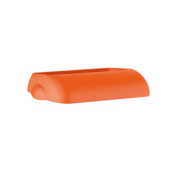 Coperchio per cestino gettacarte Soft Touch - 33,5x22,5x9 cm - 23 L - arancio - Mar Plast