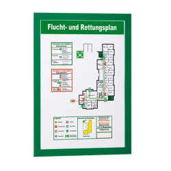 Cornice magnetica Duraframe  - A4 - 21 x 29,7 cm - verde - Durable