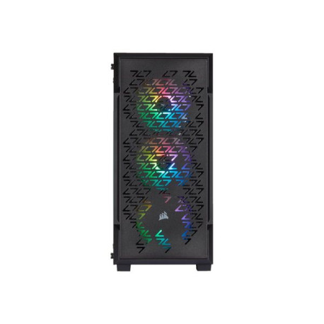 CORSAIR iCUE 220T RGB Airflow - Tower - ATX - senza alimentazione (ATX) - nero - USB/Audio