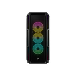 CORSAIR iCUE 5000T RGB - Mid tower - ATX esteso - pannello laterale finestrato (vetro temperato) - senza alimentazione (ATX) - 