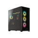 CORSAIR iCUE 5000X RGB - Tower - ATX - pannello laterale finestrato (vetro temperato) - senza alimentazione (ATX) - nero - USB/