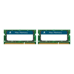 CORSAIR Mac Memory - DDR3 - kit - 8 GB: 2 x 4 GB - SO DIMM 204-pin - 1333 MHz / PC3-10666 - CL9 - 1.5 V - senza buffer - non EC