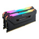 CORSAIR Vengeance RGB PRO - DDR4 - kit - 32 GB: 2 x 16 GB - DIMM 288-PIN - 3600 MHz / PC4-28800 - CL18 - 1.35 V - senza buffer 