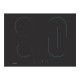 Candy CH74BVT - Piano cottura in vetroceramica - 4 piastre - Nicchia - larghezza: 56 cm - prof. 49 cm - nero