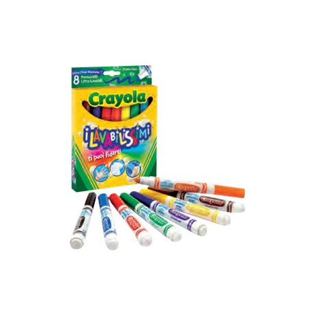 Crayola i Lavabilissimi - Marcatore - non permanente (pacchetto di 8)