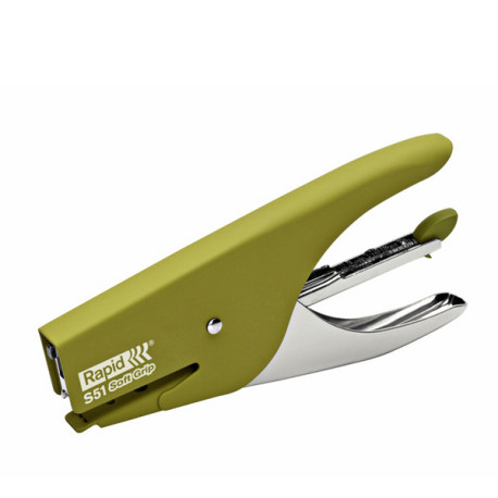 Cucitrice a pinza Rapid Supreme S51 Soft Grip - verde - Rapid