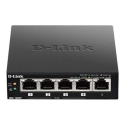 D-Link DGS 1005P - Switch - 5 x 10/100/1000 (4 PoE+) - desktop - PoE+ (60 W)