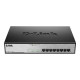 D-Link DGS 1008MP - Switch - unmanaged - montabile su rack - PoE (140 W)