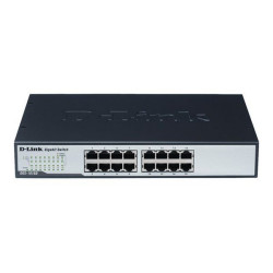 D-Link DGS 1016D - Switch - unmanaged - 16 x 10/100/1000 - desktop, montabile su rack