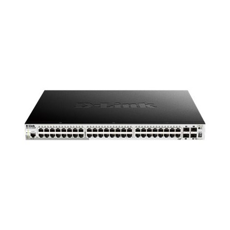 D-Link DGS 1510-52XMP - Switch - L3 - intelligente - 48 x 10/100/1000 (PoE+) + 4 x 10 Gigabit SFP+ - montabile su rack - PoE+ (