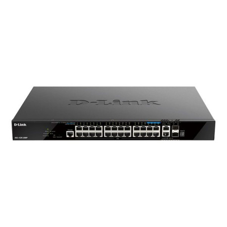 D-Link DGS 1520-28MP - Switch - L3 - intelligente - 20 x 10/100/1000 (PoE+) + 4 x 2.5G (PoE+) + 2 x 10 Gigabit Ethernet + 2 x 1