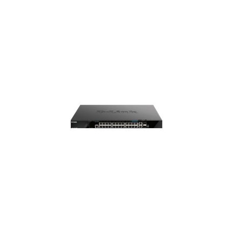 D-Link DGS 1520-28MP - Switch - L3 - intelligente - 20 x 10/100/1000 (PoE+) + 4 x 2.5G (PoE+) + 2 x 10 Gigabit Ethernet + 2 x 1