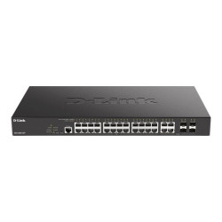 D-Link DGS 2000-28P - Switch - L3 - gestito - 24 x 10/100/1000 (PoE+) + 4 x combinazione Fast Ethernet/Gigabit SFP - montabile 