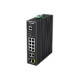 D-Link DIS 200G-12PS - Switch - gestito - 10 x 10/100/1000 (8 PoE+) + 2 x SFP - montabile su rail DIN, montaggio a parete - PoE