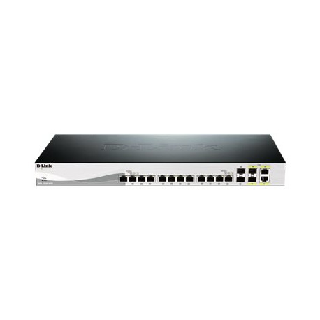 D-Link DXS 1210-16TC - Switch - intelligente - 12 x 10GBase-T + 2 x SFP+ + 2 x SFP+ 10 Gigabit combo - montabile su rack