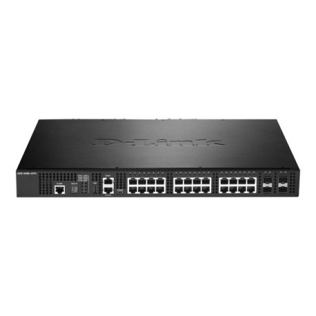 D-Link DXS 3400-24TC - Switch - L3 Lite - gestito - 20 x 10GBase-T + 4 x SFP+ 10 Gigabit combo - desktop, montabile su rack