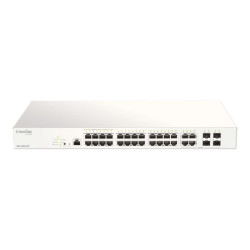 D-Link Nuclias Cloud-Managed DBS-2000-28P - Switch - 24 x 10/100/1000 (PoE+) + 4 x SFP combinato - PoE+ (193 W)