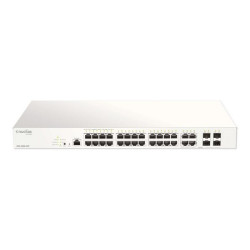 D-Link Nuclias Cloud-Managed DBS-2000-28P - Switch - intelligente - 24 x 10/100/1000 (PoE+) + 4 x combo Gigabit SFP - montabile