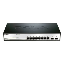 D-Link Smart+ DGS-1210-10 - Switch - gestito - 8 x 10/100/1000 + 2 x SFP - desktop, montabile su rack