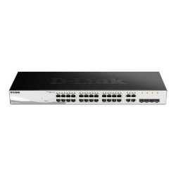 D-Link Web Smart DGS-1210-24 - Switch - gestito - 24 x 10/100/1000 + 4 x SFP condiviso - desktop