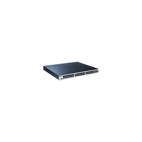 D-Link xStack DGS-3120-48PC - Switch - gestito - 44 x 10/100/1000 + 4 x SFP combinato - desktop - PoE