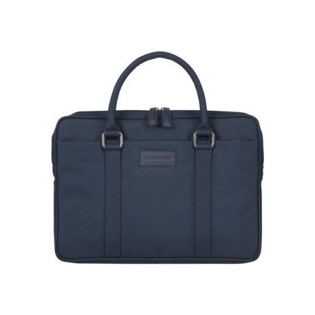 dbramante1928 Stelvio Slim Laptop Bag PURE - Borsa trasporto notebook - 14" - blu, hardware con finitura argentata