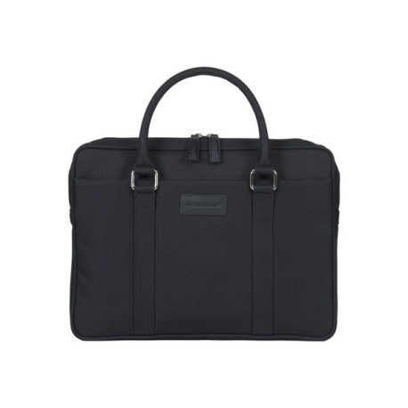 dbramante1928 Stelvio Slim Laptop Bag PURE - Borsa trasporto notebook - 14" - nero, hardware con finitura argentata